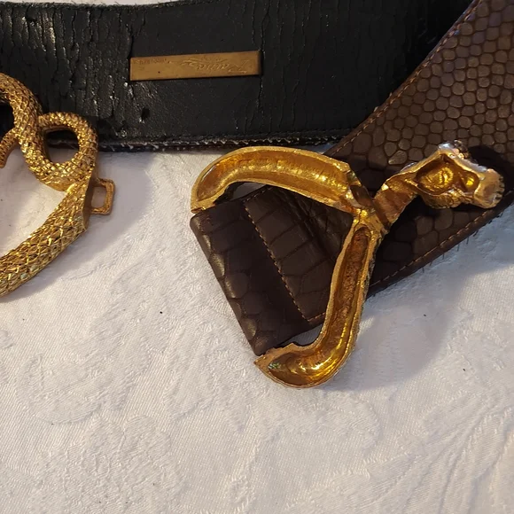 Raina : Finished Brass Belt Buckle - Picture 5 of 11